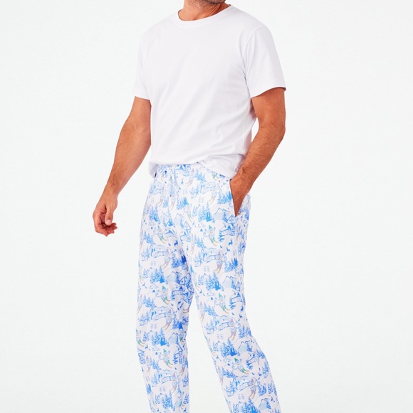Roller Rabbit NEW w/Tags Ski Toile Simon Pajama Pants Size Extra Small⛷️ - Picture 3 of 11